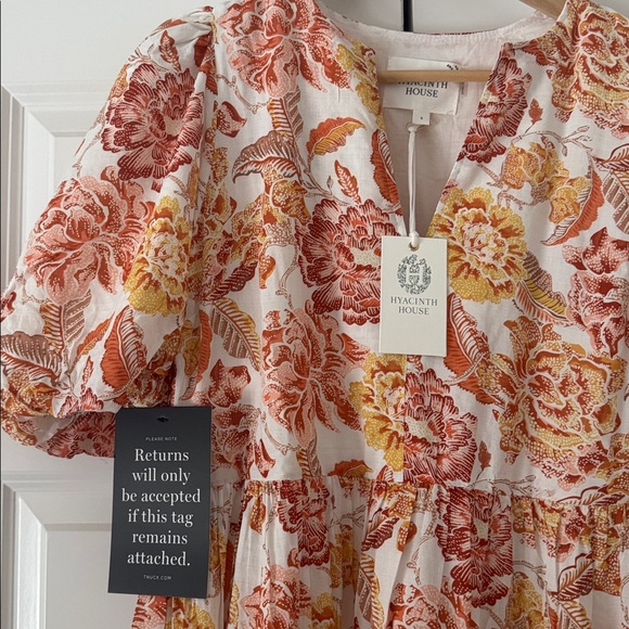 NWT Tuckernuck HYACINTH HOUSE Saffron Floral Cisco Maxi Dress size small - Picture 5 of 6